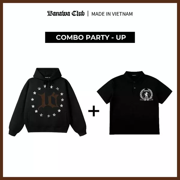 COMBO TIẾT KIỆM] Banawa Combo 2 Áo Hoodie Áo Polo Chất Liệu Cotton Fearless Champion Combo Unisex