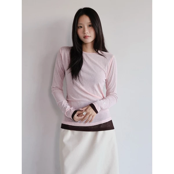Áo thun dệt kim tay dài 1 lớp 𝐒𝐎𝐌𝐒 | 𝐁𝐮𝐥𝐥𝐲 𝐓𝐨𝐩