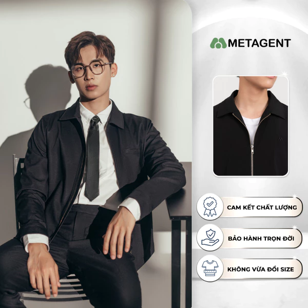 Chino Jacket - Áo khoác nam kéo khóa Metagent MS 77E4063