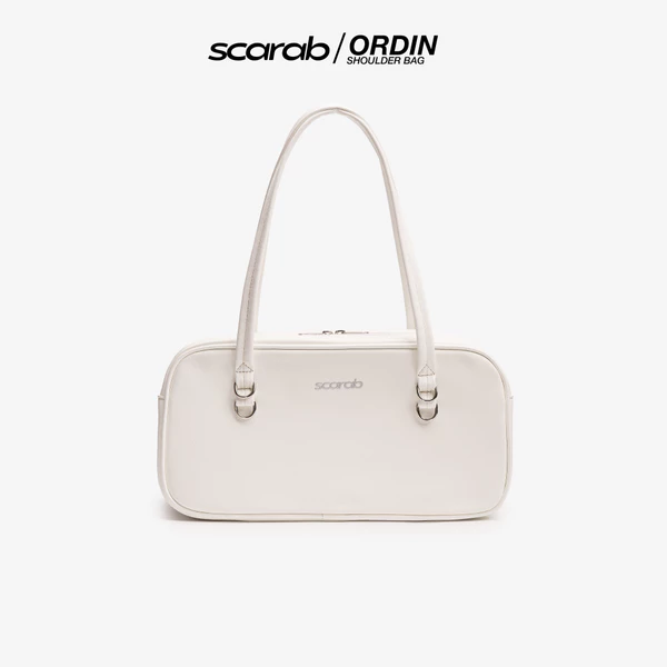 Túi xách đeo vai SCARAB ORDIN WHITE thời trang nam nữ đựng vừa iPad 11 inch, điện thoại, ví tiền, đồ trang điểm