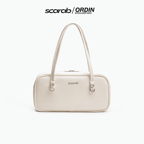 Túi xách đeo vai SCARAB ORDIN BEIGE thời trang nam nữ đựng vừa iPad 11 inch, điện thoại, ví tiền, đồ trang điểm