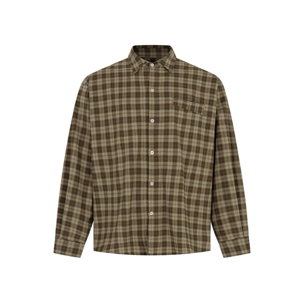 OUTBREAK - ÁO SƠMI DÀI TAY HOẠ TIẾT CARO *BASIC LONG SLEVEED CARO SHIRT*