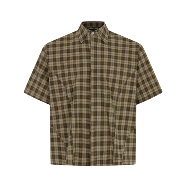 OUTBREAK - ÁO SƠMI NGẮN TAY HOẠ TIẾT CARO *FRAGMENTS CARO SHIRT*