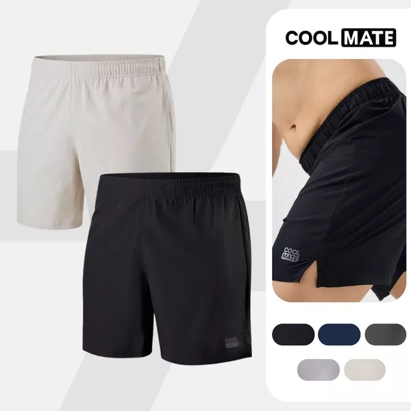 [MUA 3 GIẢM 12%]Combo 2 quần Shorts Thể Thao 5" Moving nhanh khô, thoáng mát Coolmate