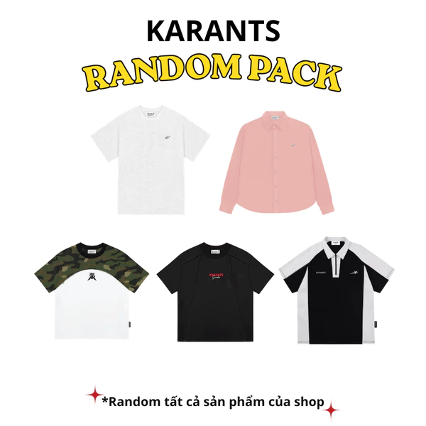 Karants Random Pack version 2.0 nhận được 1 Áo Thun/ Áo Polo/Áo Sơ Mi Ngẫu Nhiên - PK08