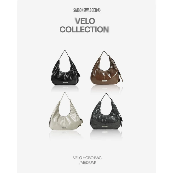Túi Xách Hobo SAIGONSWAGGER® SGS VELO HOBO BAG /MEDIUM/