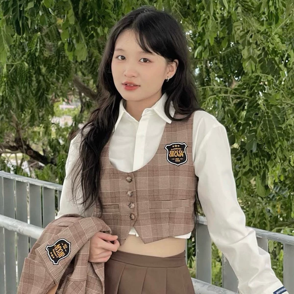 HOLO PLAID GILE/Kẻ nâu vàng