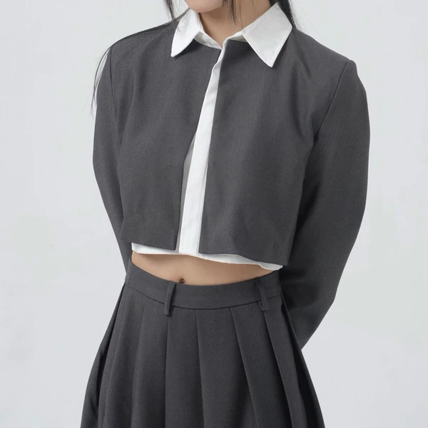 Áo khoác phong cách nữ sinh, Hologram, JAPANESE CROP JACKET