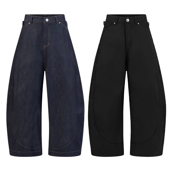 Quần ống rộng Raw denim / Canvas - Ivankov Kurved Pants