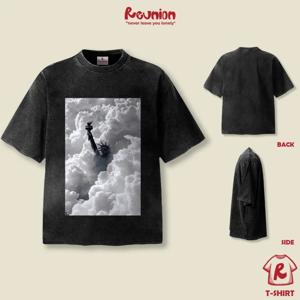 Áo Thun Washed REUNION "LIBERTY" T-shirt TSW19