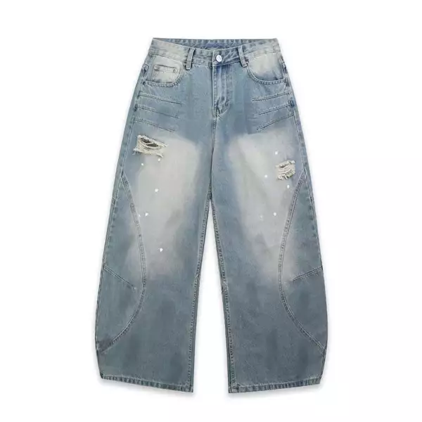 QUẦN SWE ARC WIDE JEANS - WASHED BLUE