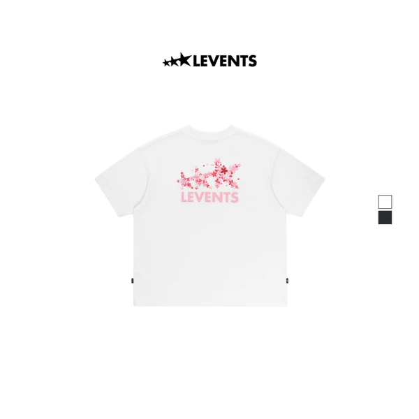 Áo Thun Levents Sakura Signature Logo Semi-Oversized Tee 100% Cotton T-shirt