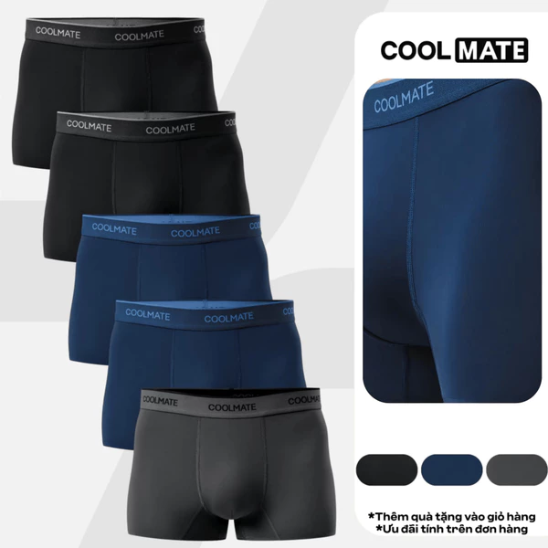[MUA 5 TẶNG 1]Combo 5 Quần Lót Nam Trunk Ice Cooling II mát lạnh thoáng mát Coolmate