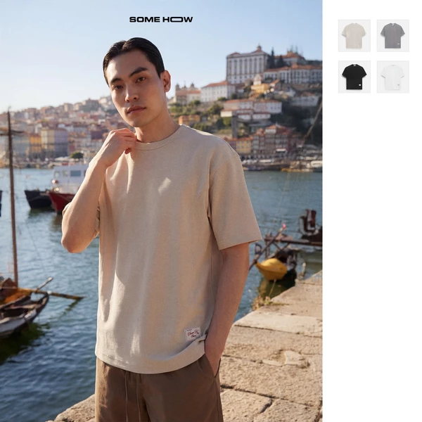 [N] Áo Thun Oversize Basic Wear, Chất Vải Cotton Dập Gân Thoải Mái, AT0337, SOME HOW STORE