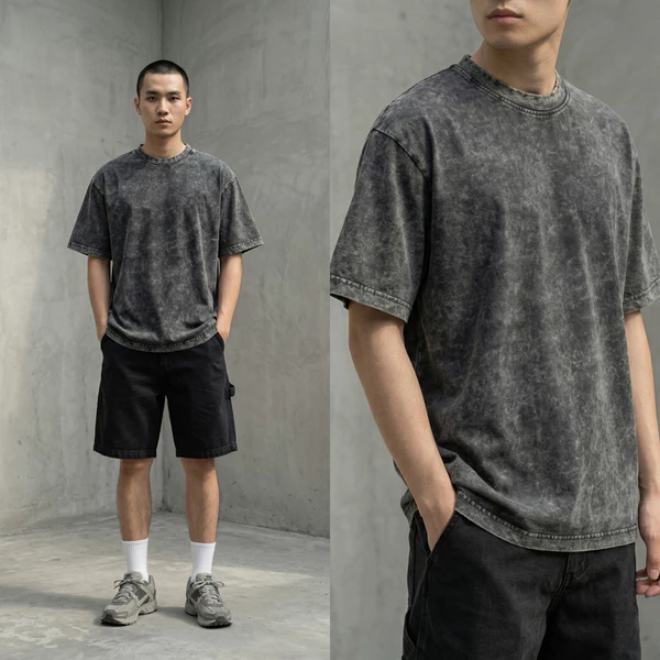 TEE WASH GORI ÁO THUN CHẤT LIỆU COTTON CAO CẤP MENSWEAR