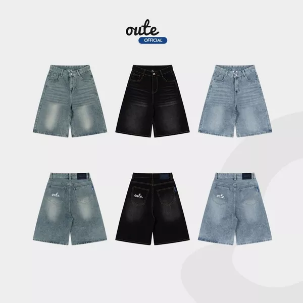 Quần Jean Lửng Outerity Denim Wash Ống Rộng / Form Unisex LocalBrand