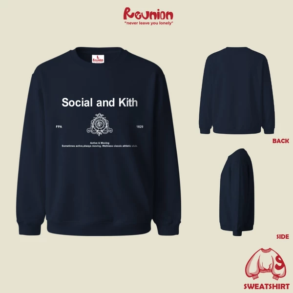 Áo Sweatshirt REUNION "SOCIAL" SWT29