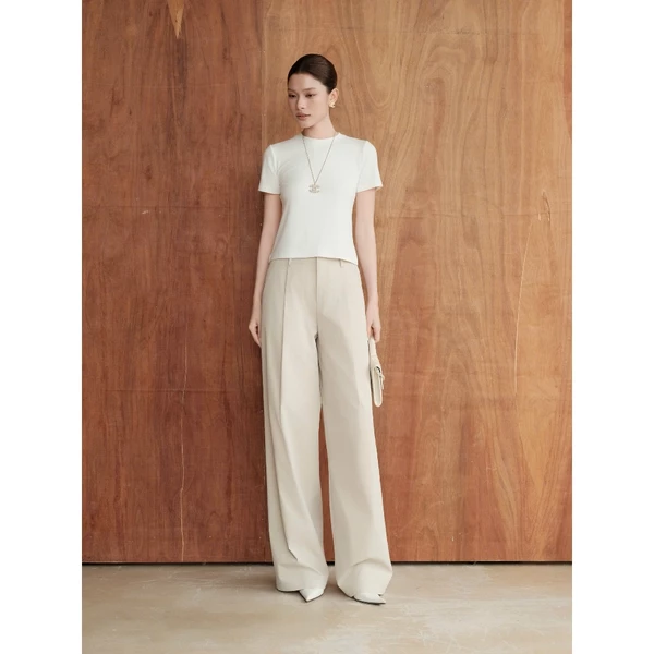RUBIES Jason Pants - Quần Dài Nữ Vải Dù Ống Suông Rộng