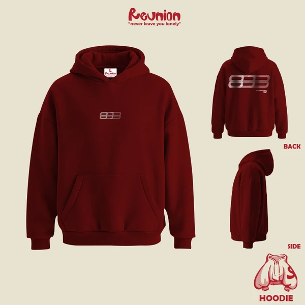Áo Hoodie REUNION "888" Áo Hoodie Nam Nữ Form Mũ Rộng HD55