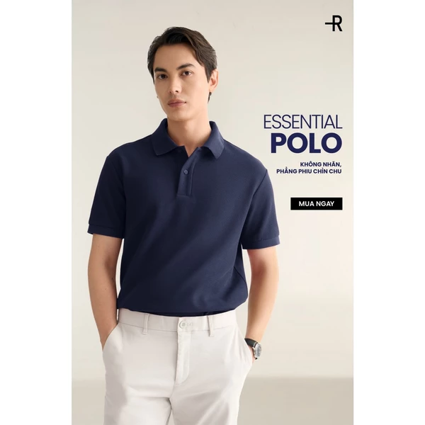 [🔥HOT] Áo Polo Tay Ngắn Nam Thêu Logo Phối Cổ Form Fitted - Routine 10F25POL005