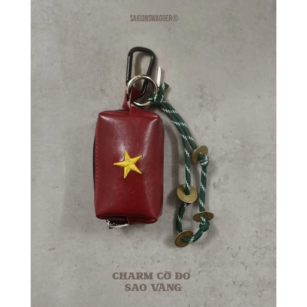 Móc Khoá Túi Mini Da "CỜ ĐỎ SAO VÀNG" SAIGONSWAGGER CHARM LEATHER