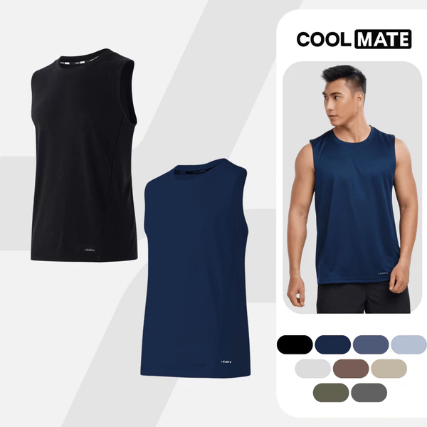 Combo 2 Áo ba lỗ, sát nách Promax nam thể thao đa năng, Pickleball thoáng mát thấm hút Coolmate