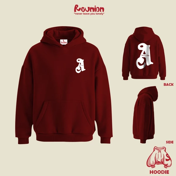 Áo Hoodie REUNION "A" HD8 ( Phiên Bản Không Dây Rút )