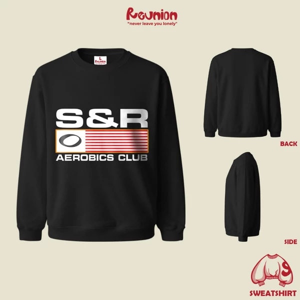 Áo Sweater REUNION "S&R" Áo Sweatshirt Nam Nữ Form Rộng SWT9