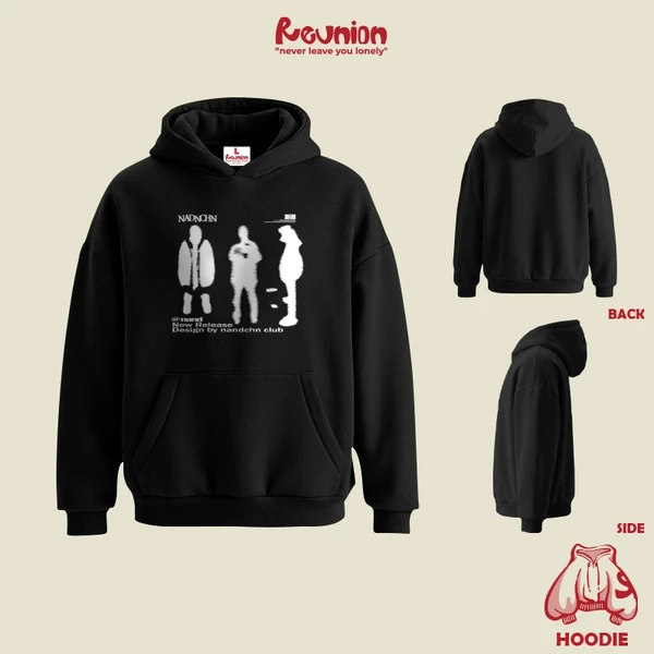 Áo Hoodie REUNION "NADNCHN" Áo Hoodie Nam Nữ Form Mũ Rộng HD31