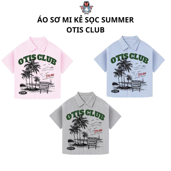 [ BST 2026] Áo sơ mi kẻ sọc Otis Club - Thiết kế sọc thời trang cho mùa hè