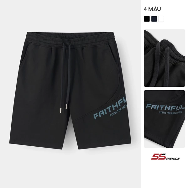 [XẢ HÀNG ĐỢT CUỐI] Quần Short Casual Nam 5S FASHION Cạp Chun Vải Cotton Mềm Mại, Thiết Kế Năng Động M0QSC26010