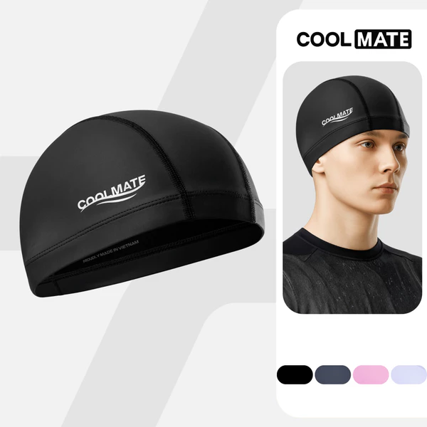 [MUA 2 GIẢM 5%]Mũ bơi thể thao nam nữ co giãn, bền bỉ, thoáng mát, kháng Clo, chống tia UV Coolmate