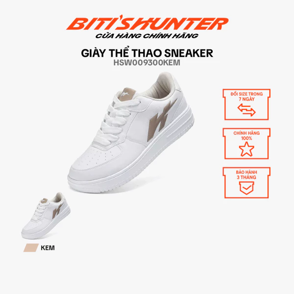 Giày Thể Thao sneaker Nữ Biti's Hunter HSW009300KEM (Kem)