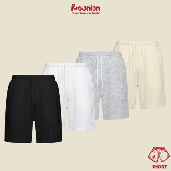 RNC Basic Blank Short - Quần Đùi Nỉ Chân Cua Trơn Form Rộng Brand REUNION,