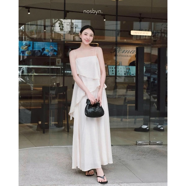 Nosbyn - Set Chân Váy & Áo Nữ Chất Tơ Cao Cấp Sang Trọng - Layered Set