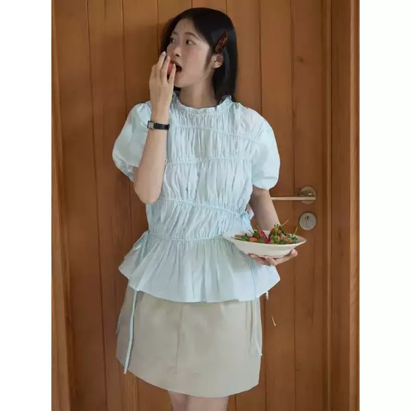 DOB - Chân váy nữ xếp ly phong cách Hàn | Pao Skirt |