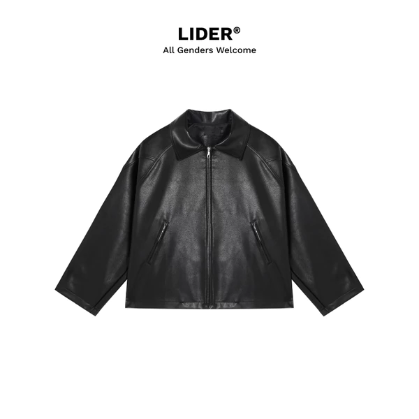 Áo Khoác Da Bomber Unisex LIDER LINGER LEATHER JACKET