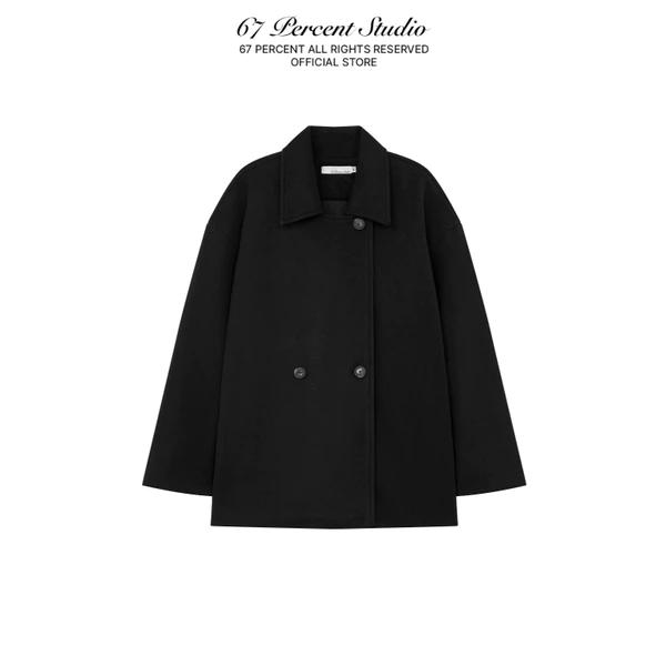 Áo Khoác Dạ Dáng Dài Nhiều Cúc 67PERCENT/67% - FELT JACKET