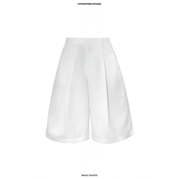 HYPNOTISM | BAGGY SHORTS - Quần lửng xếp ly sườn ống rộng xoè nhẹ phong cách streetwear cá tính