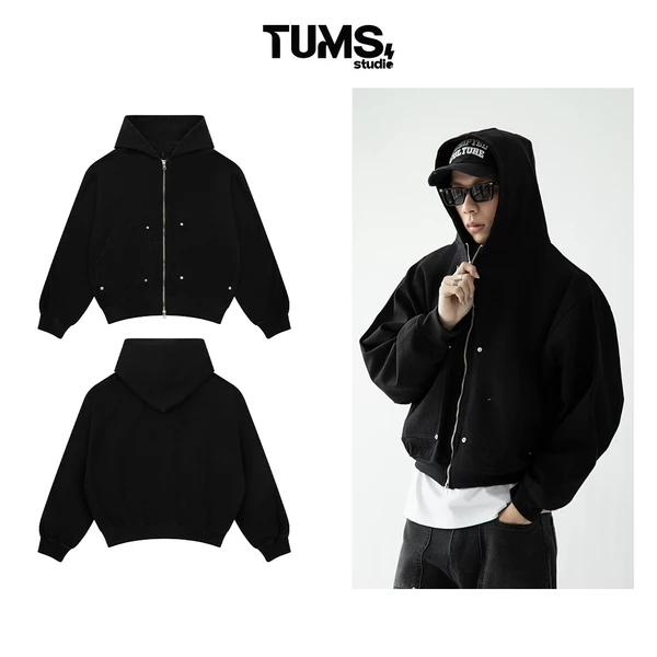 ÁO KHOÁC | TUM MACHINES HOODIE CANVAS DÂY KÉO 2 ĐẦU