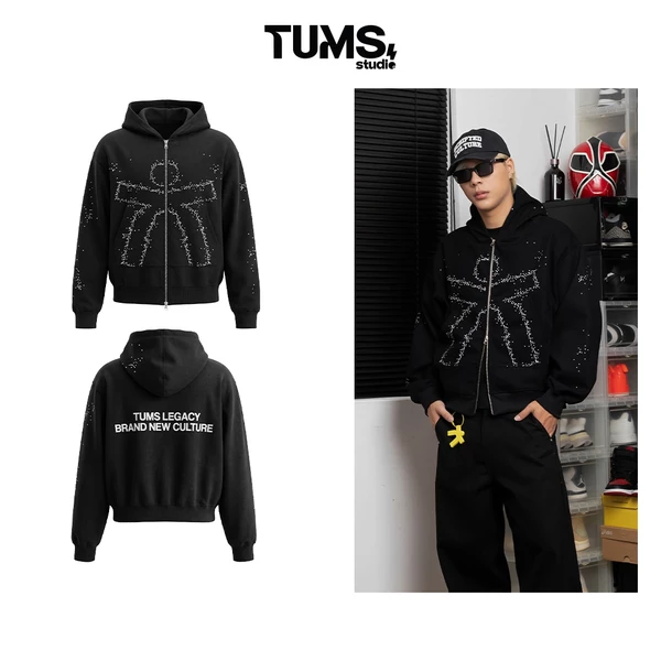 ÁO KHOÁC DÂY KÉO 2 ĐẦU | TUM MACHINES LEGACY ZIPS HOODIE VẢI CANVAS