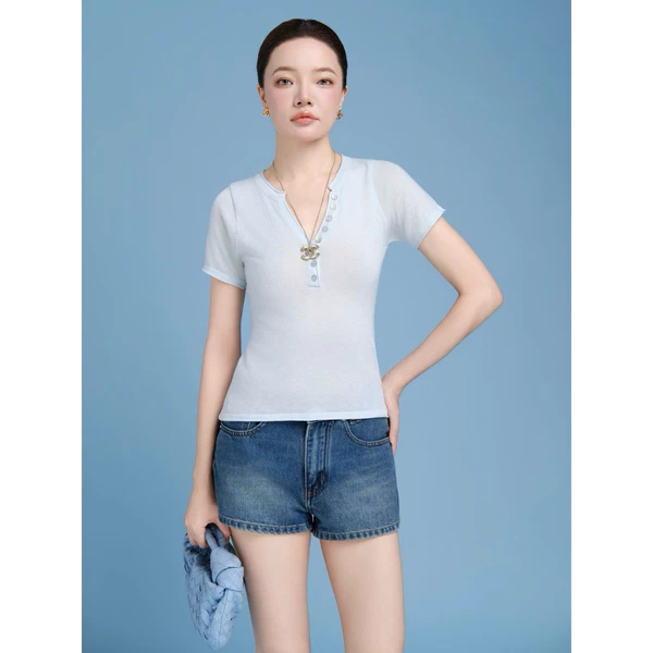 RUBIES Jay Short Jeans - Quần Ngắn Nữ Vải Jean Mềm