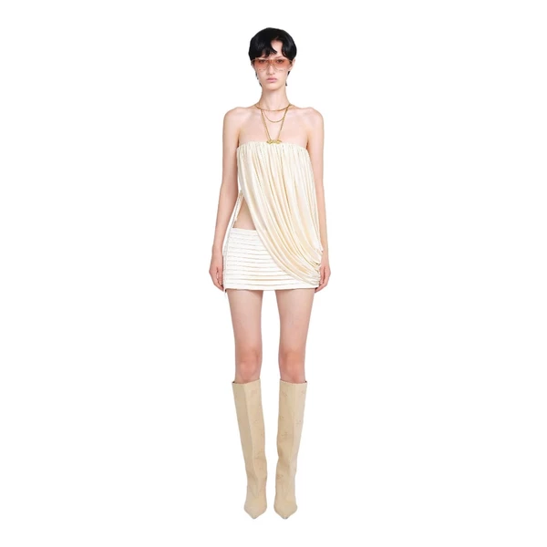 LSOUL Áo Quây Xếp Ly Cut-Out + Chân Váy Mini Ôm Body Xếp Ly Tôn Dáng Thanh Lịch Kylie Set A26042904