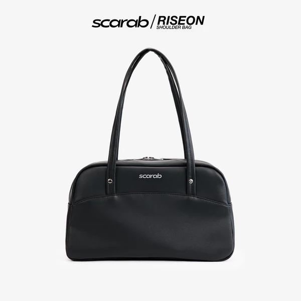 [CÓ SẴN] Túi xách đeo vai SCARAB RISEON BLACK thời trang nam nữ đựng vừa Laptop 13", đồ trang điểm