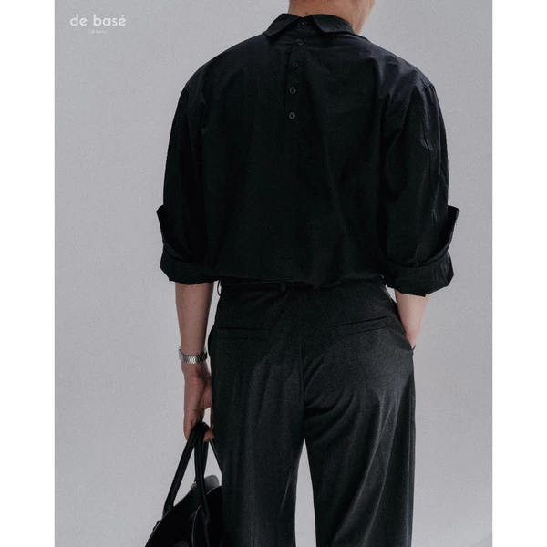 basé SHIRT 01 - Áo Sơmi  Cotton Cổ  Áo Ngược - de basé