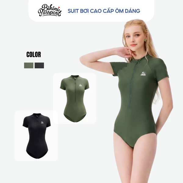 Đồ bơi một mảnh nữ ôm dáng tập luyện - Bikini Passport - BSV184_MS