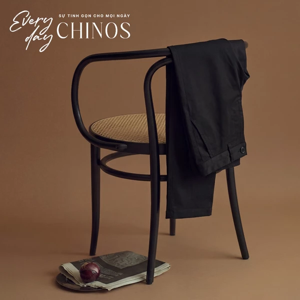 Quần khaki dài EVERYDAY CHINOS TORANO túi chéo basic slimfit chống nhăn nhàu, giữ form chuẩn GABK501