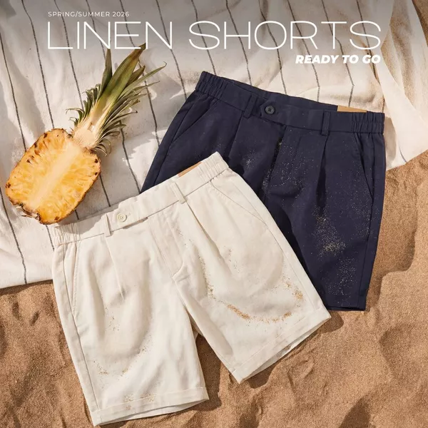 Quần short đũi FELIX SHORTS TORANO basic, gấu LV thoáng mát, mềm mại, co giãn FSBI003