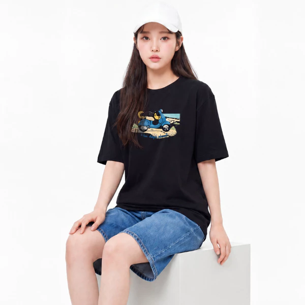 Áo Thun Boxy Fit Graphic Blue Days Ahead LIMEORANGE - LU26101112
