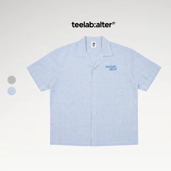 Sơ Mi Teelab Alter Stripe Cuban Shirt SS095